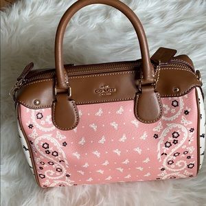 coach floral handbag